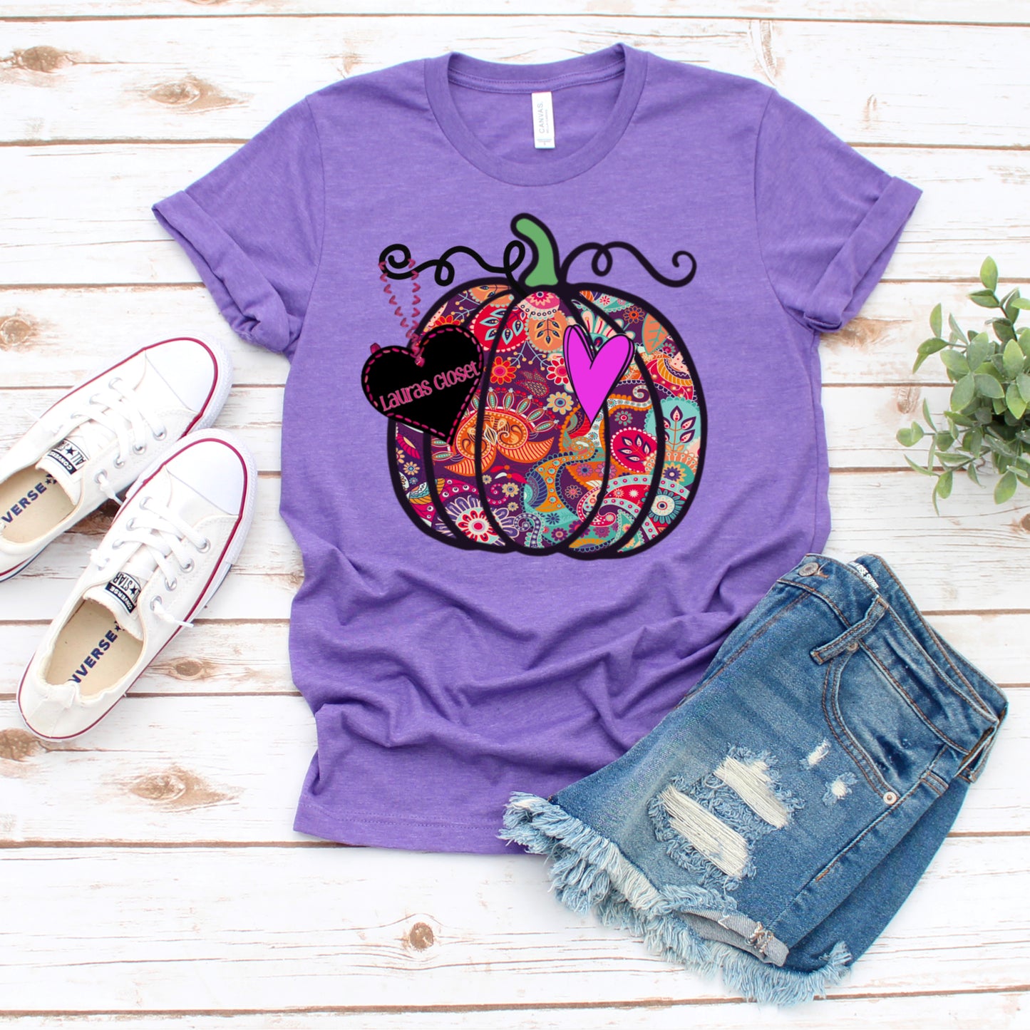 PUMPKIN- Paisley Purple Heart