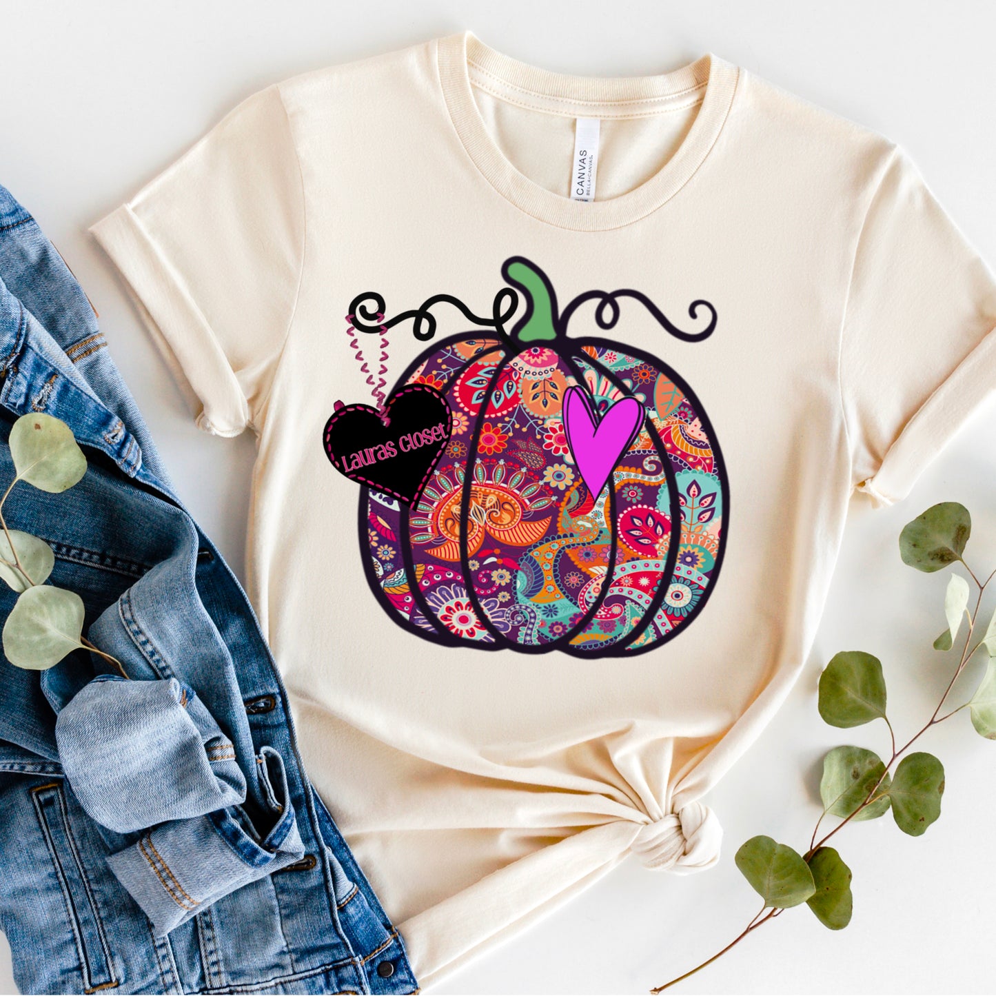 PUMPKIN- Paisley Purple Heart