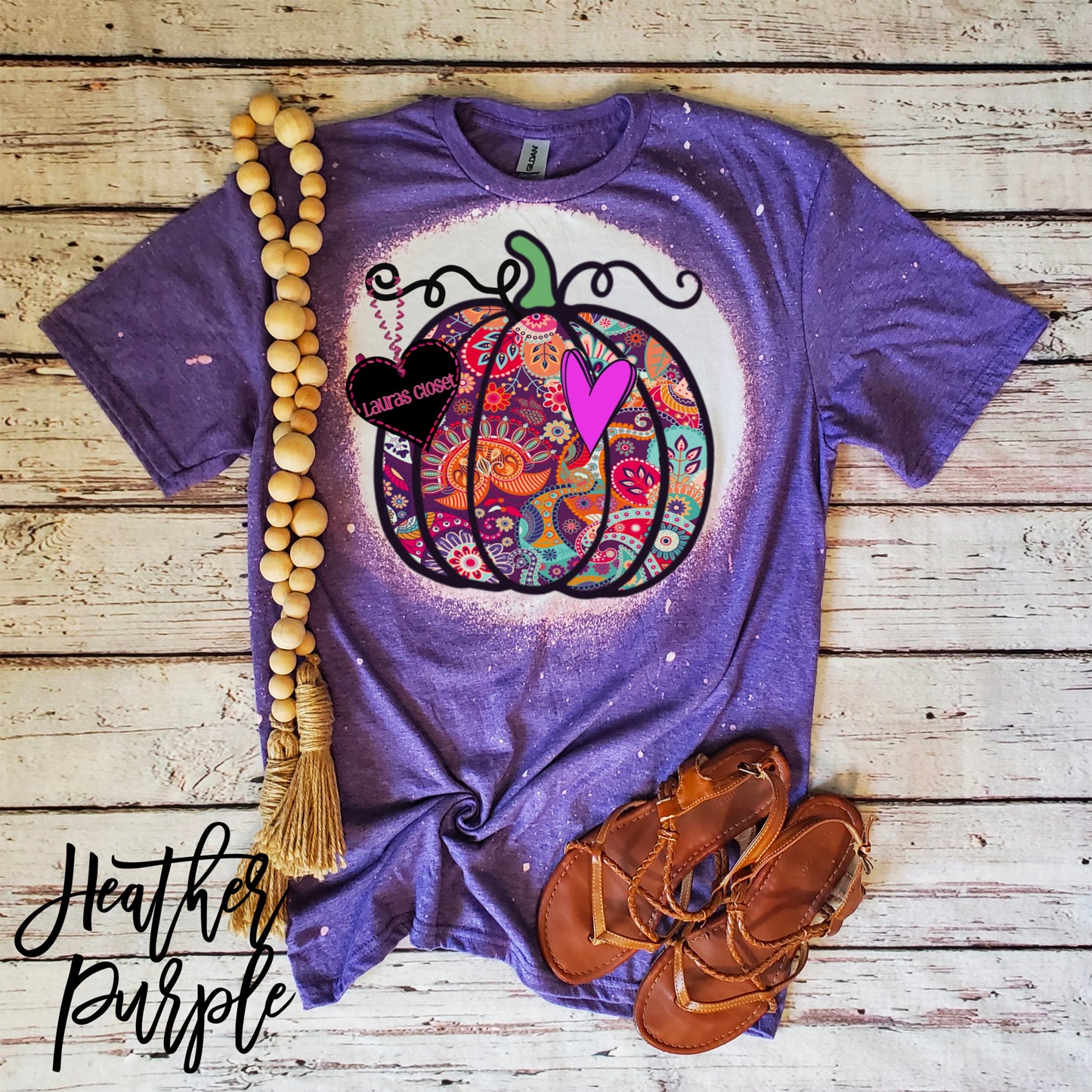 PUMPKIN- Paisley Purple Heart