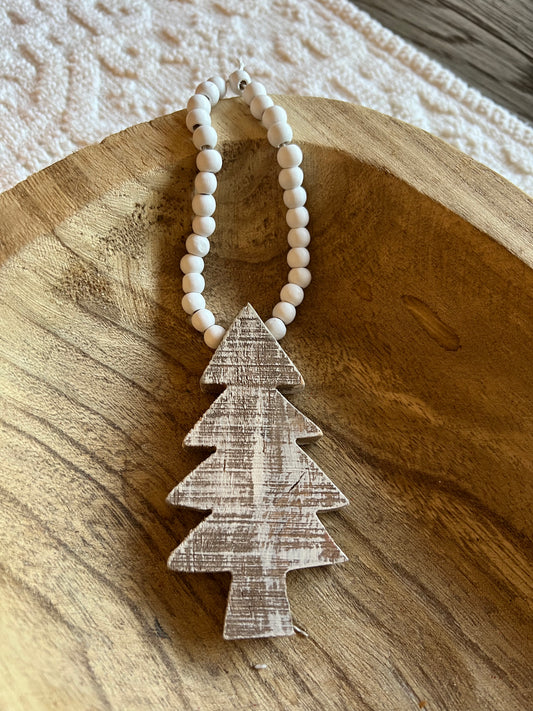 CHRISTMAS TREE WITH BEADED HANGER