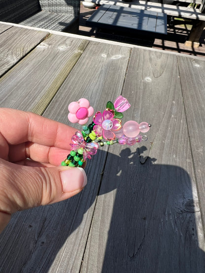 🌸 Handmade Beaded Magnet Bouquet 🌸