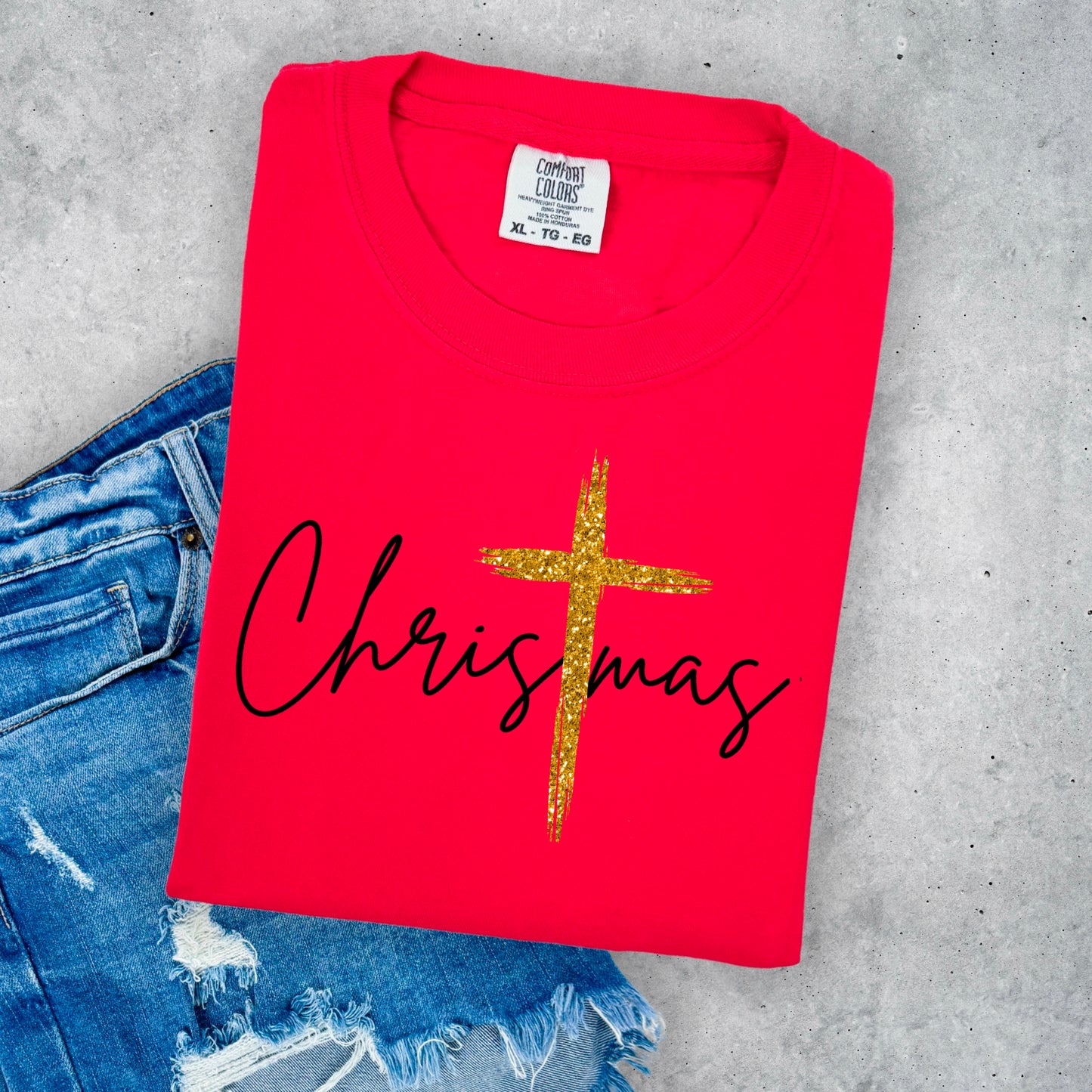 Christmas with Gold Cross