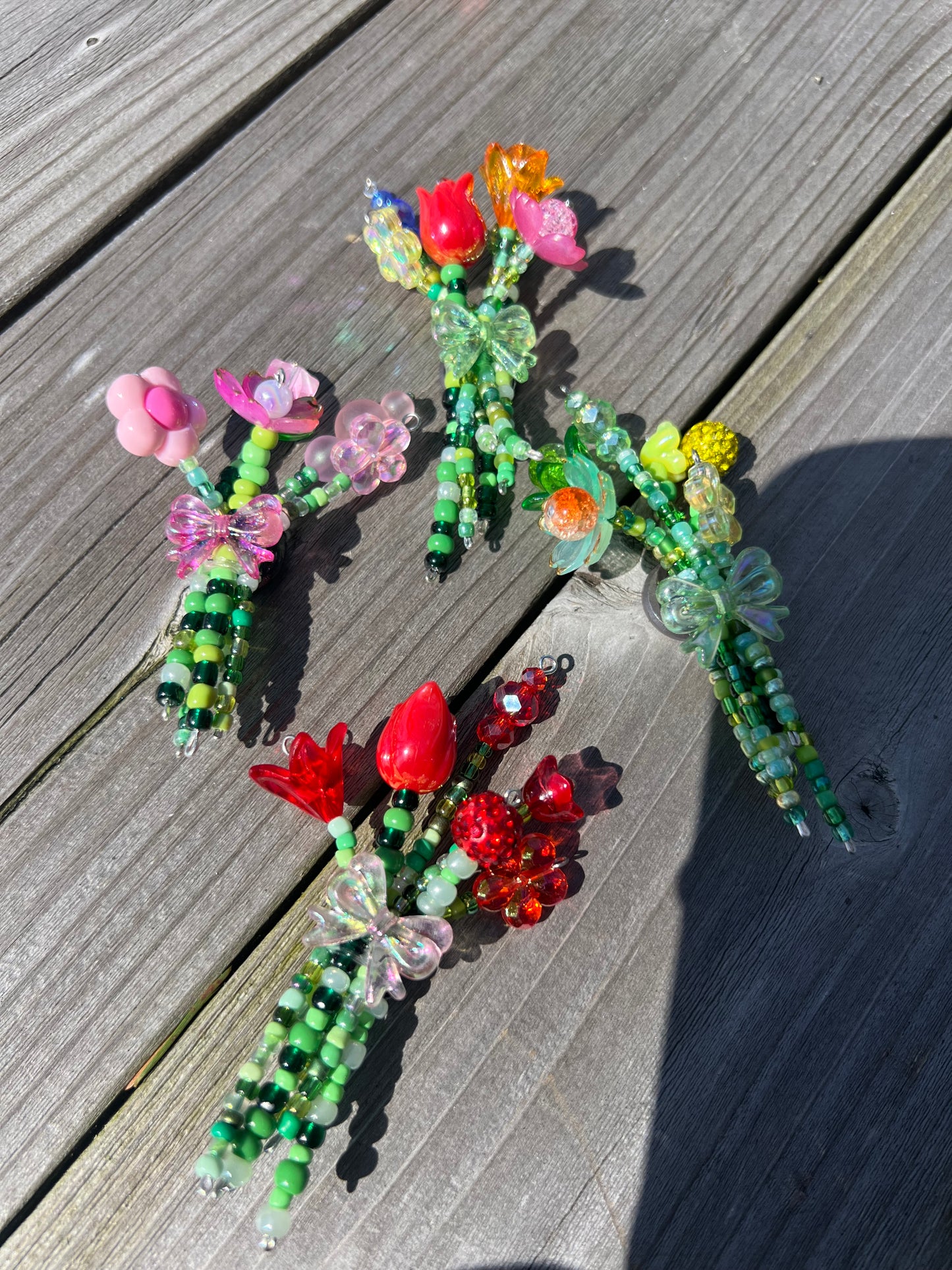 🌸 Handmade Beaded Magnet Bouquet 🌸
