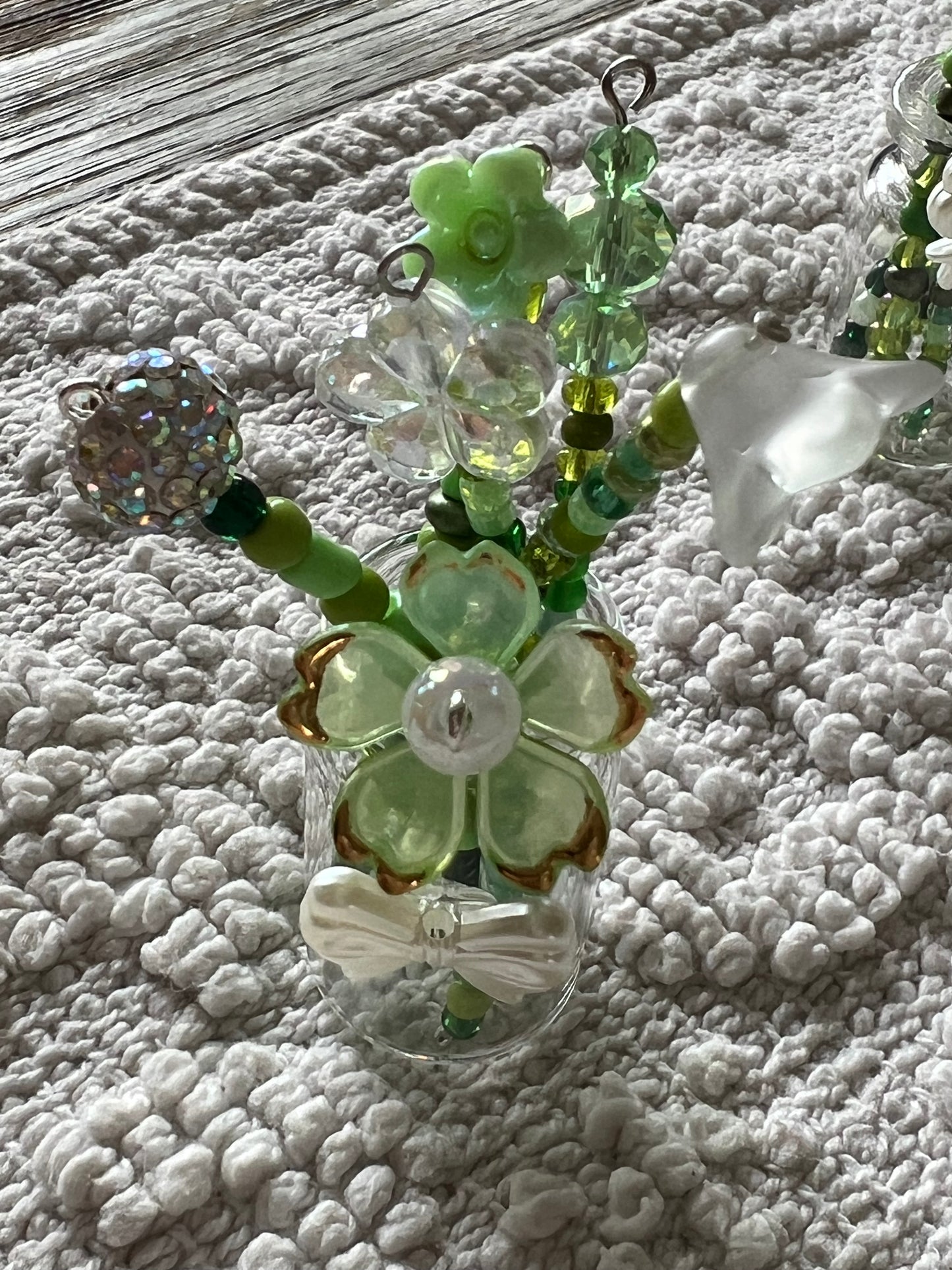 Mini Beaded Flower Vase 🌸