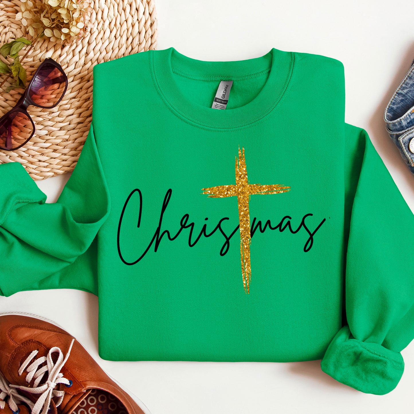 Christmas with Gold Cross