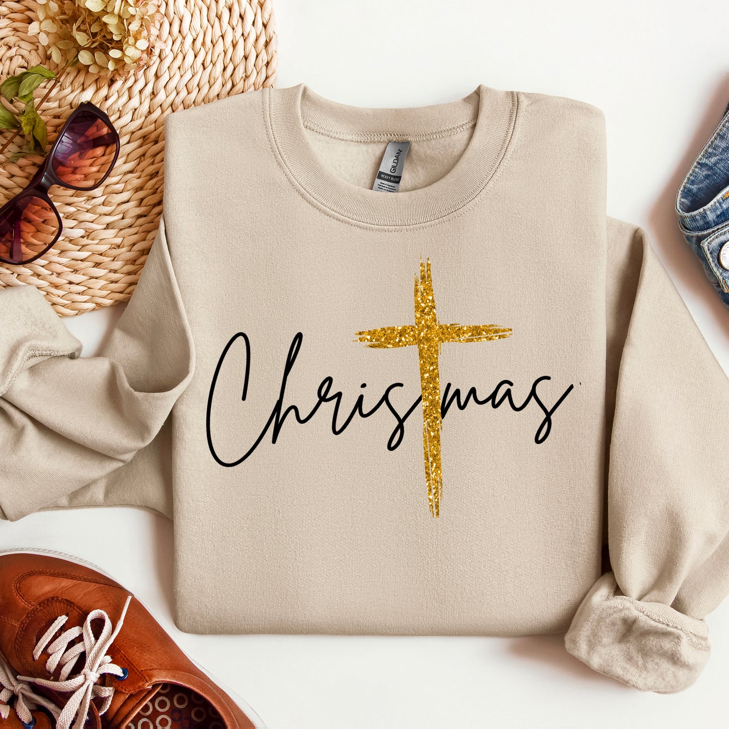 Christmas with Gold Cross