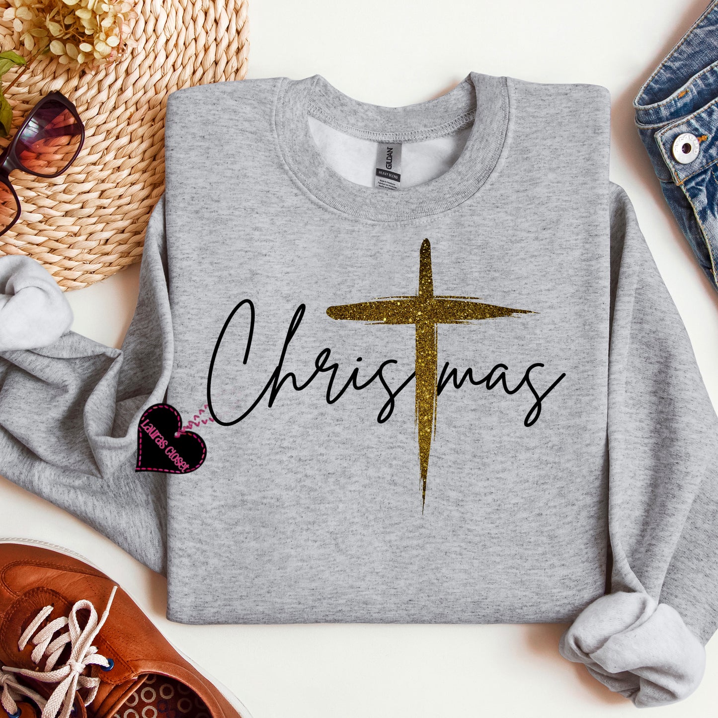 Christmas with Gold Cross