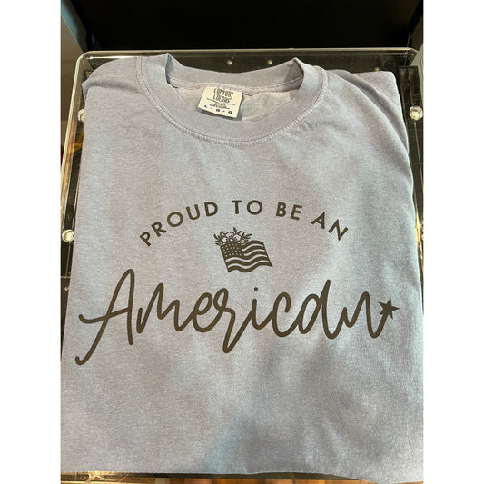 Proud to be an American large denim - TO ORDER