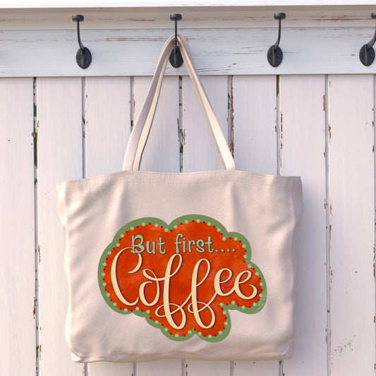 BUT FIRST COFFEE TOTE BAG