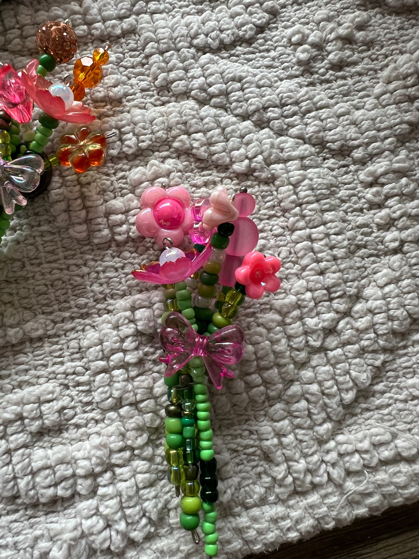 🌸 Handmade Beaded Magnet Bouquet 🌸