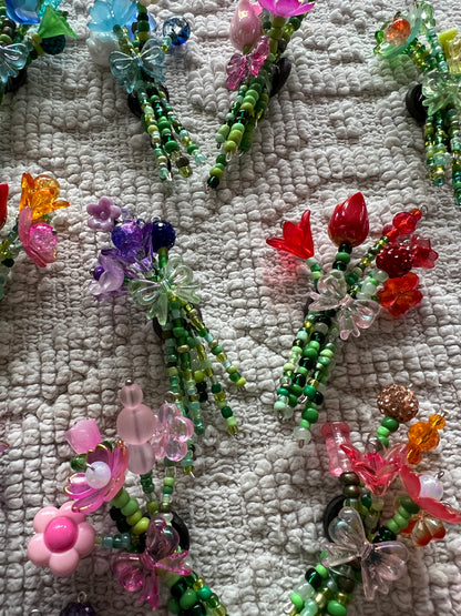 🌸 Handmade Beaded Magnet Bouquet 🌸