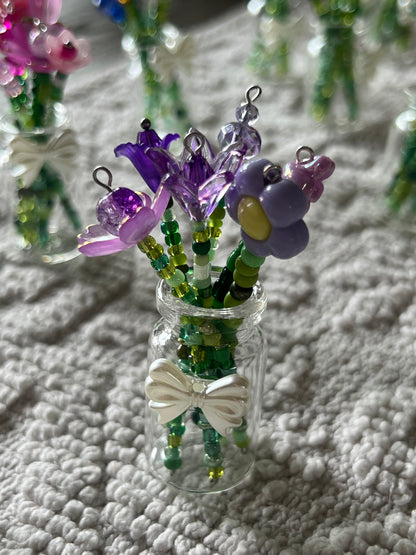 Mini Beaded Flower Vase 🌸