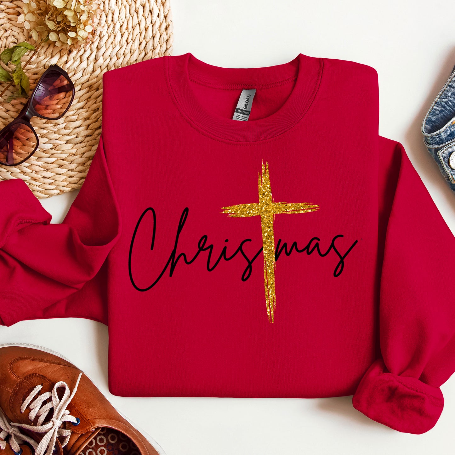 Christmas with Gold Cross