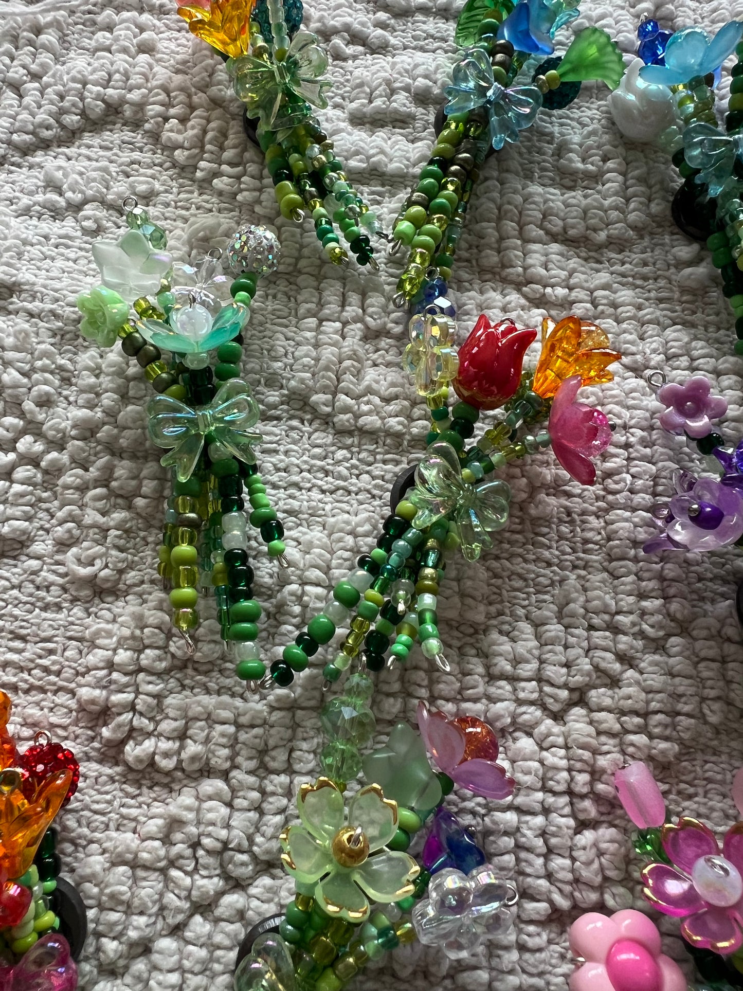 🌸 Handmade Beaded Magnet Bouquet 🌸