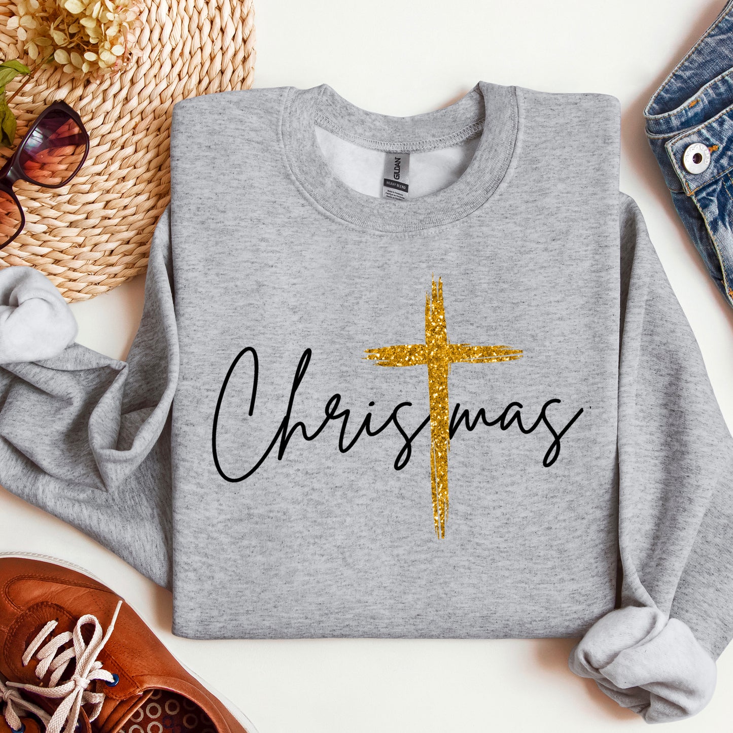 Christmas with Gold Cross