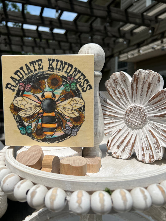 RADIATE KINDNESS MESSAGE BLOCK