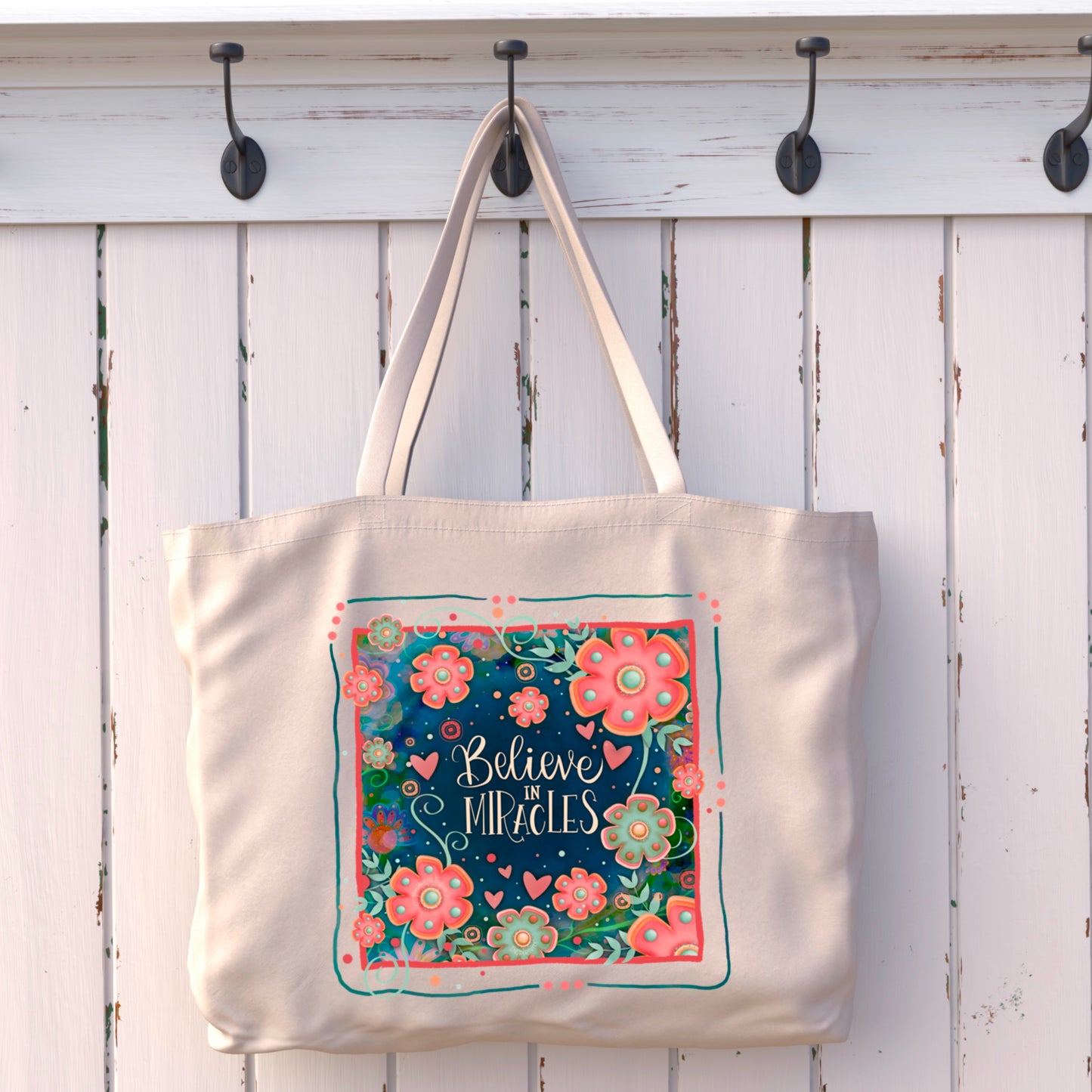 BELIEVE IN MIRACLES TOTEBAG