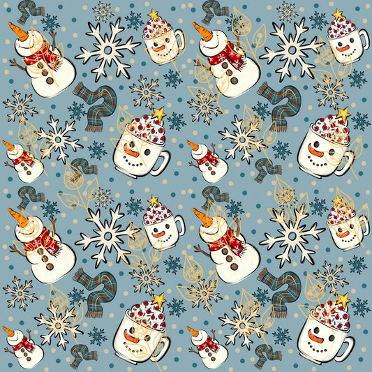SNOWMEN AND SCARVES- DIGITAL DOWNLOAD