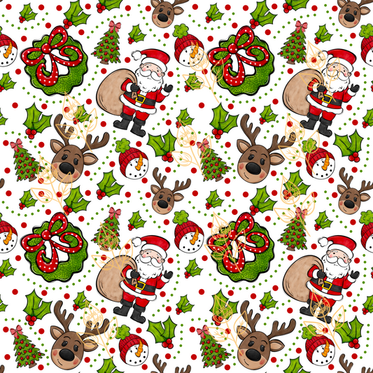 SANTA AND REINDEER- DIGITAL DOWNLOAD