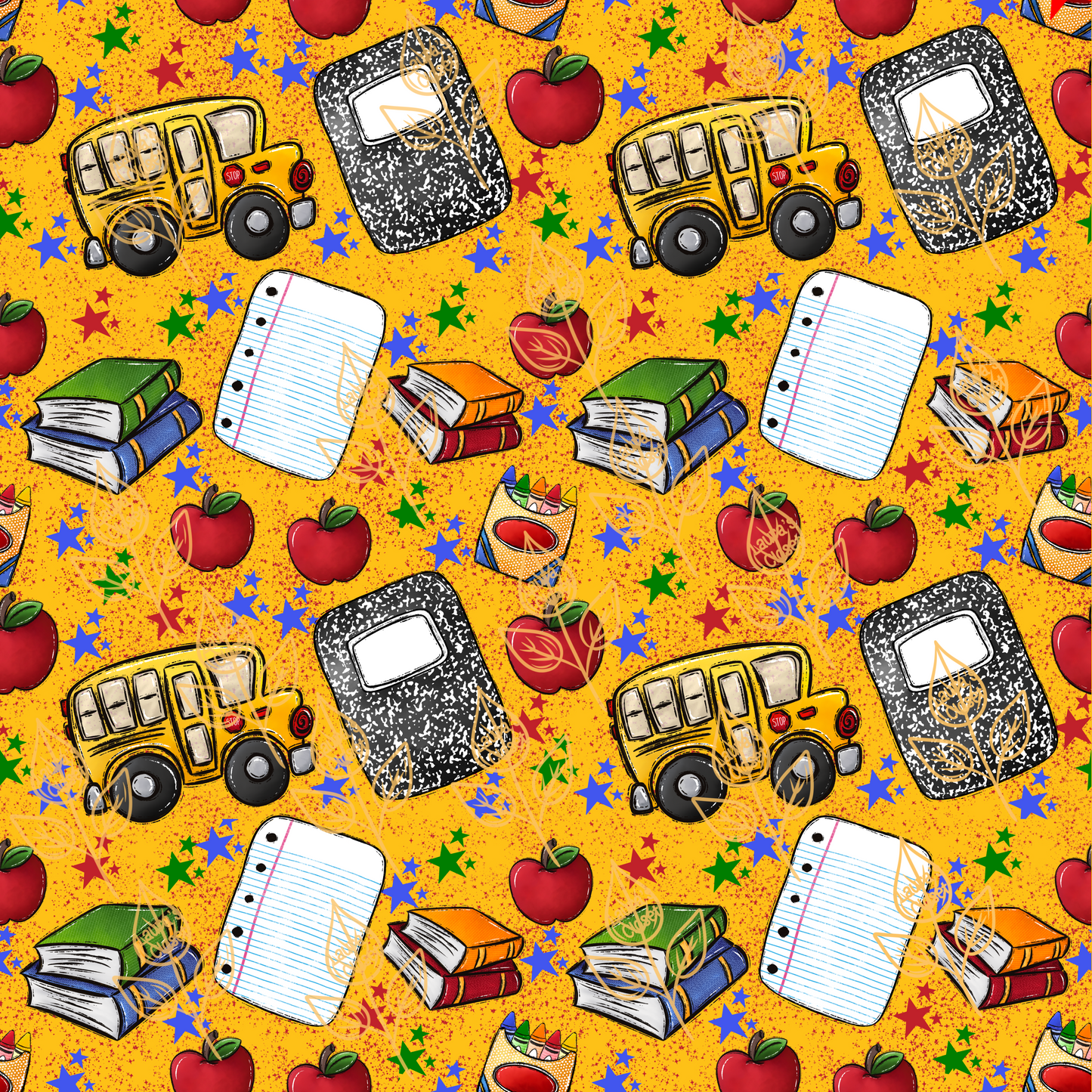 BACK TO SCHOOL- YELLOW- DIGITAL DOWNLOAD