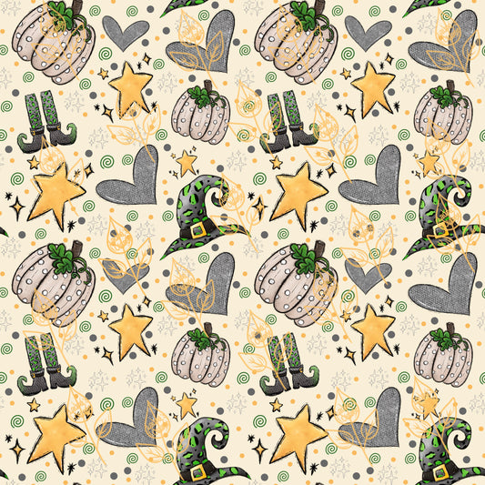 PUMPKINS AND WITCH HATS- DIGITAL DOWNLOAD