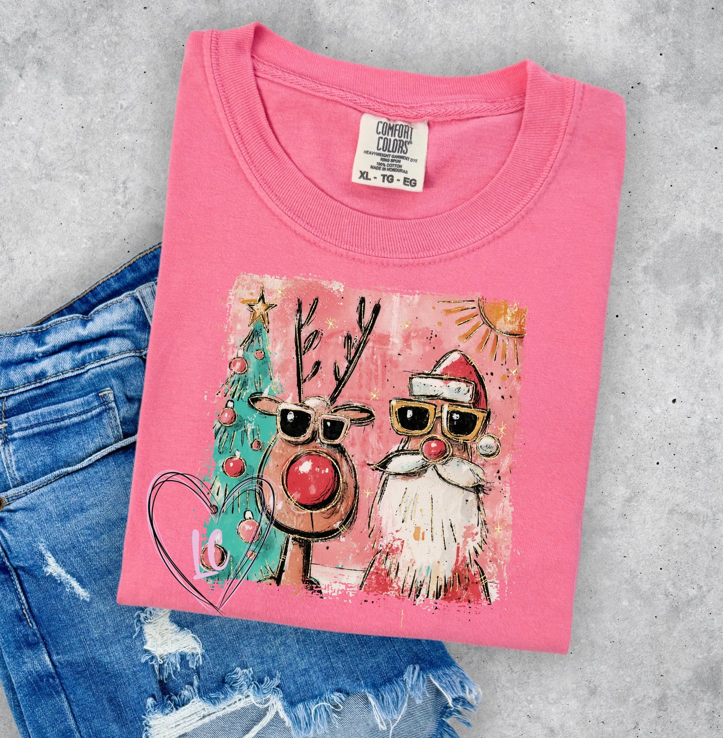 SELFIE- SANTA AND RUDOLPH