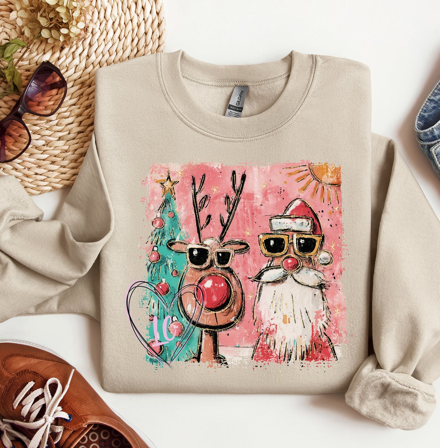 SELFIE- SANTA AND RUDOLPH