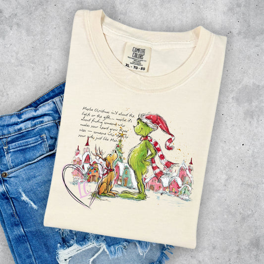 MAYBE CHRISTMAS ISN'T ABOUT THE LIGHTS OR THE GIFTS