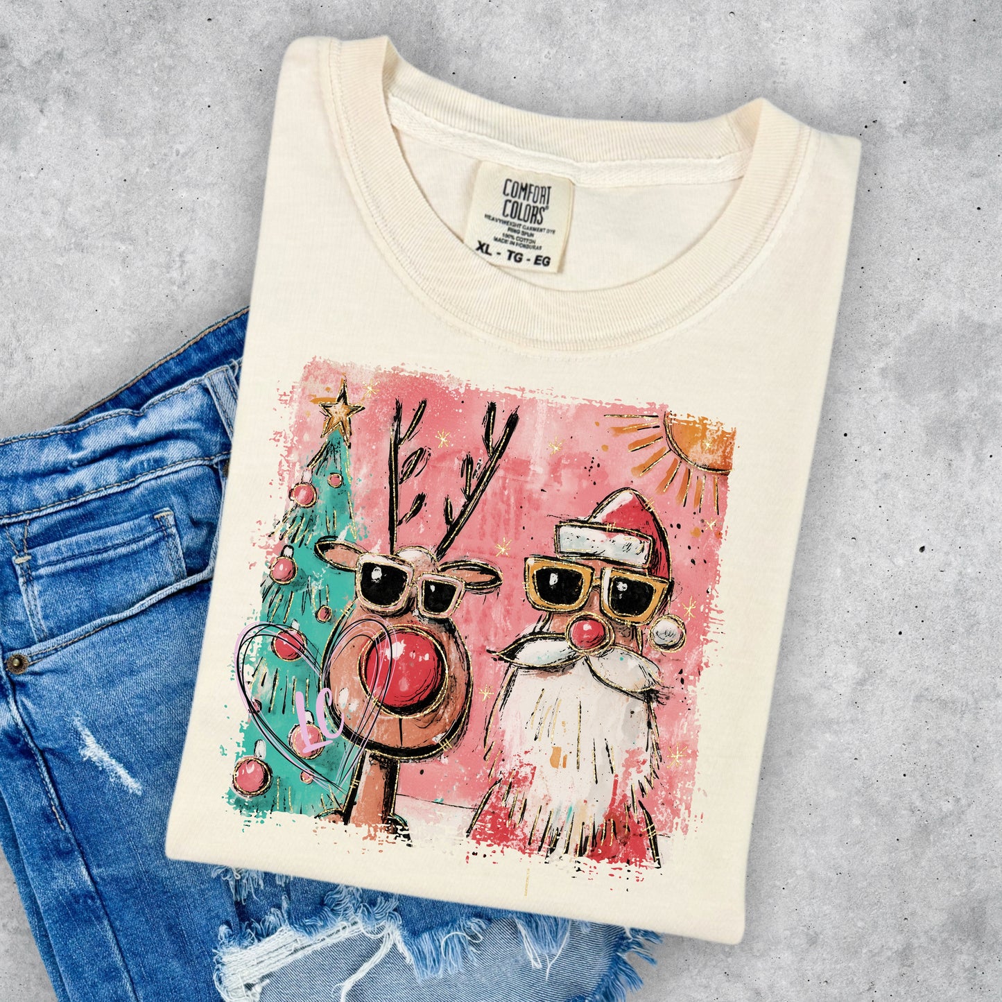 SELFIE- SANTA AND RUDOLPH