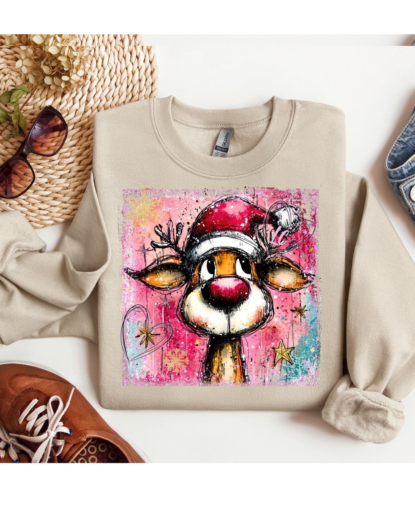 PREPPY CHRISTMAS REINDEER