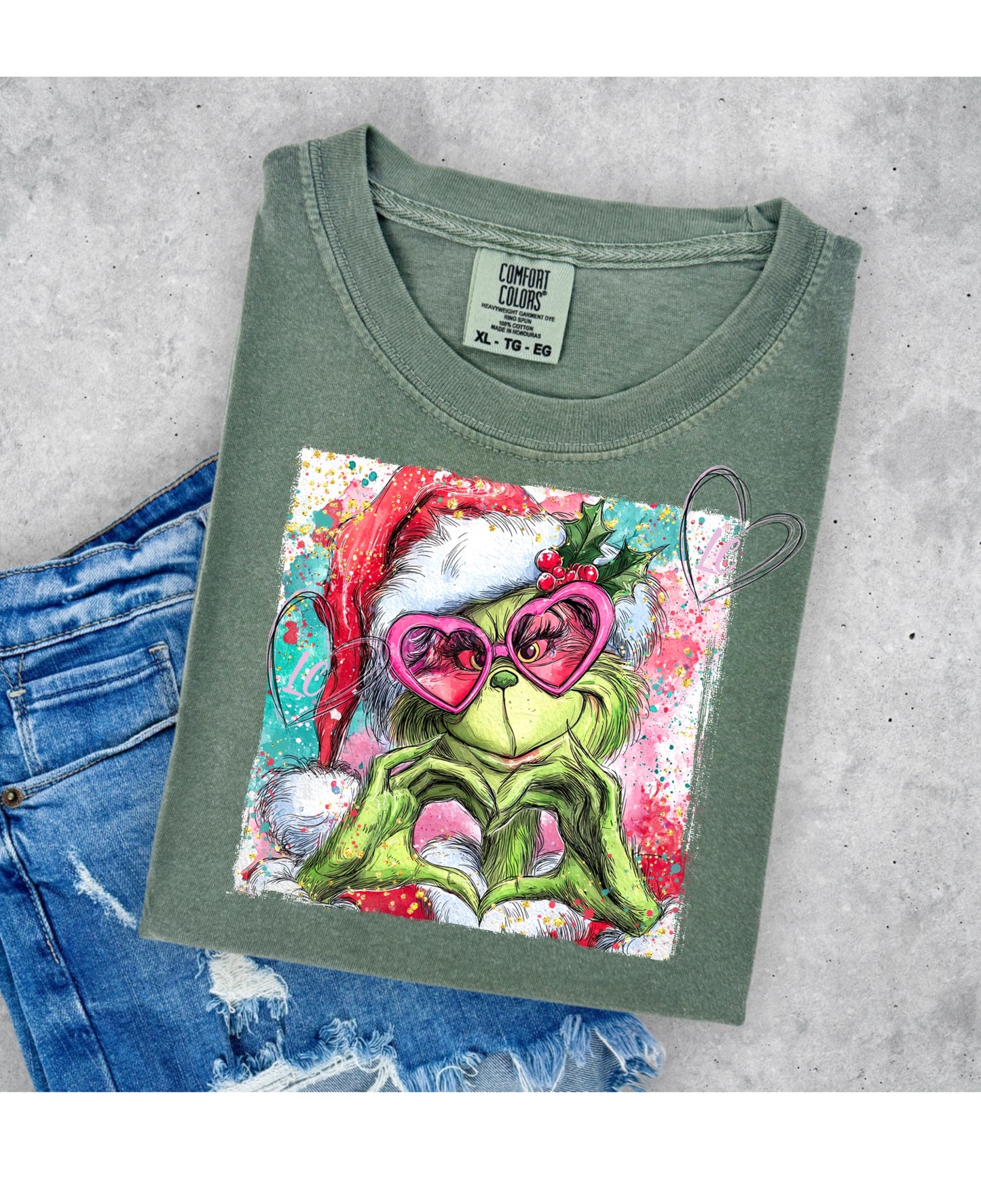 HEART HANDS GREEN GUY