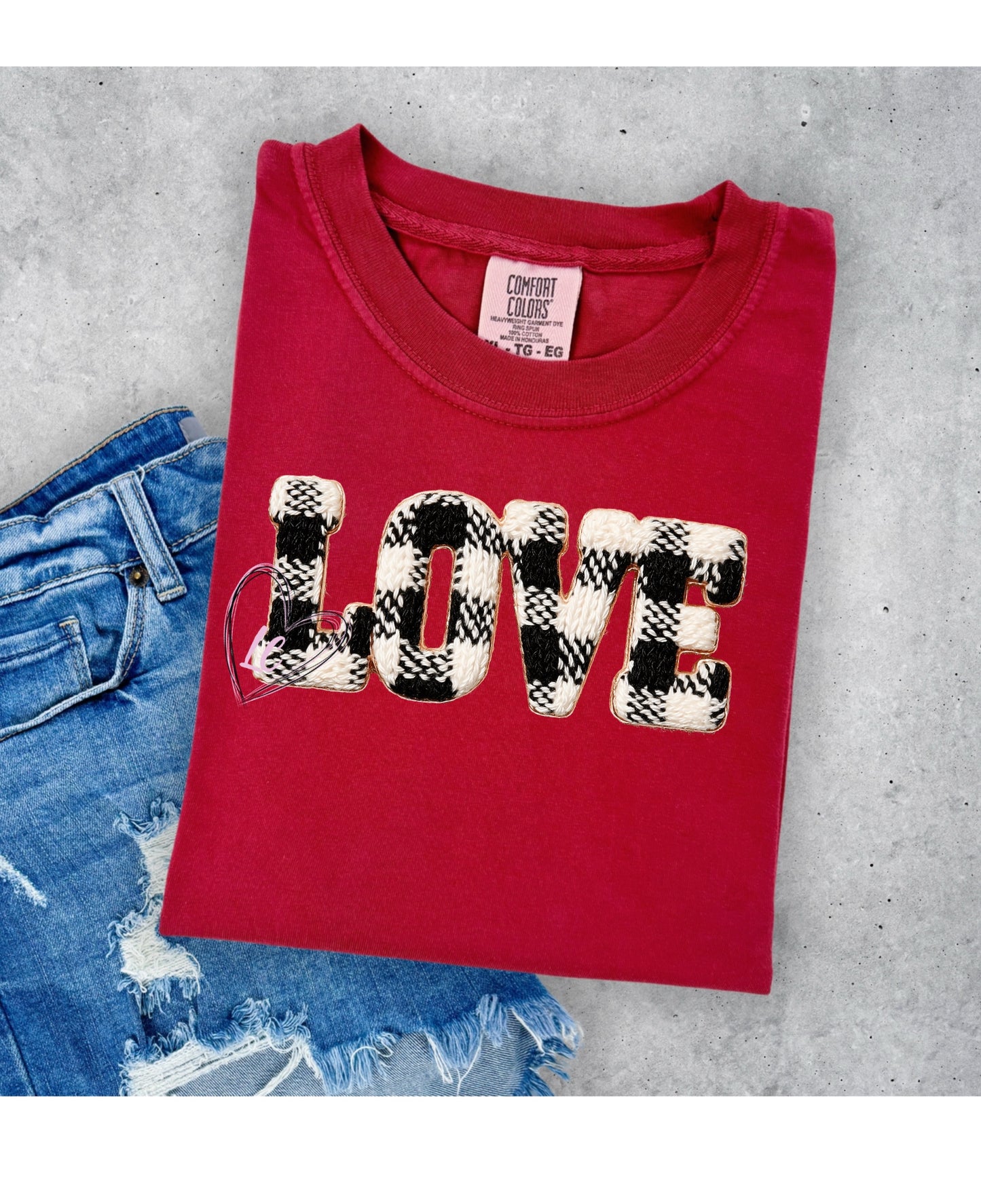 BUFFALO CHECK LOVE- YARN LOOK