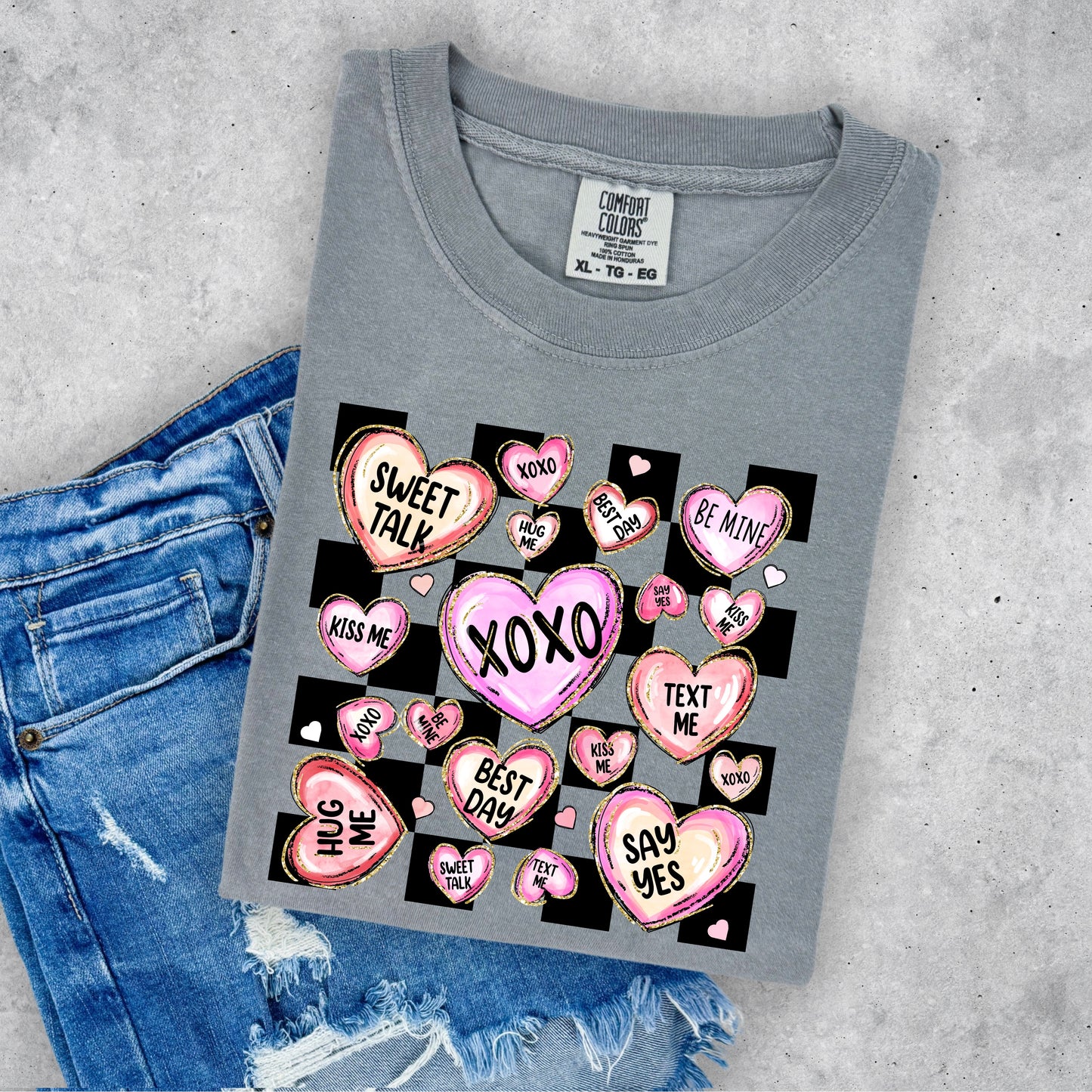 CHECKERED CANDY HEARTS