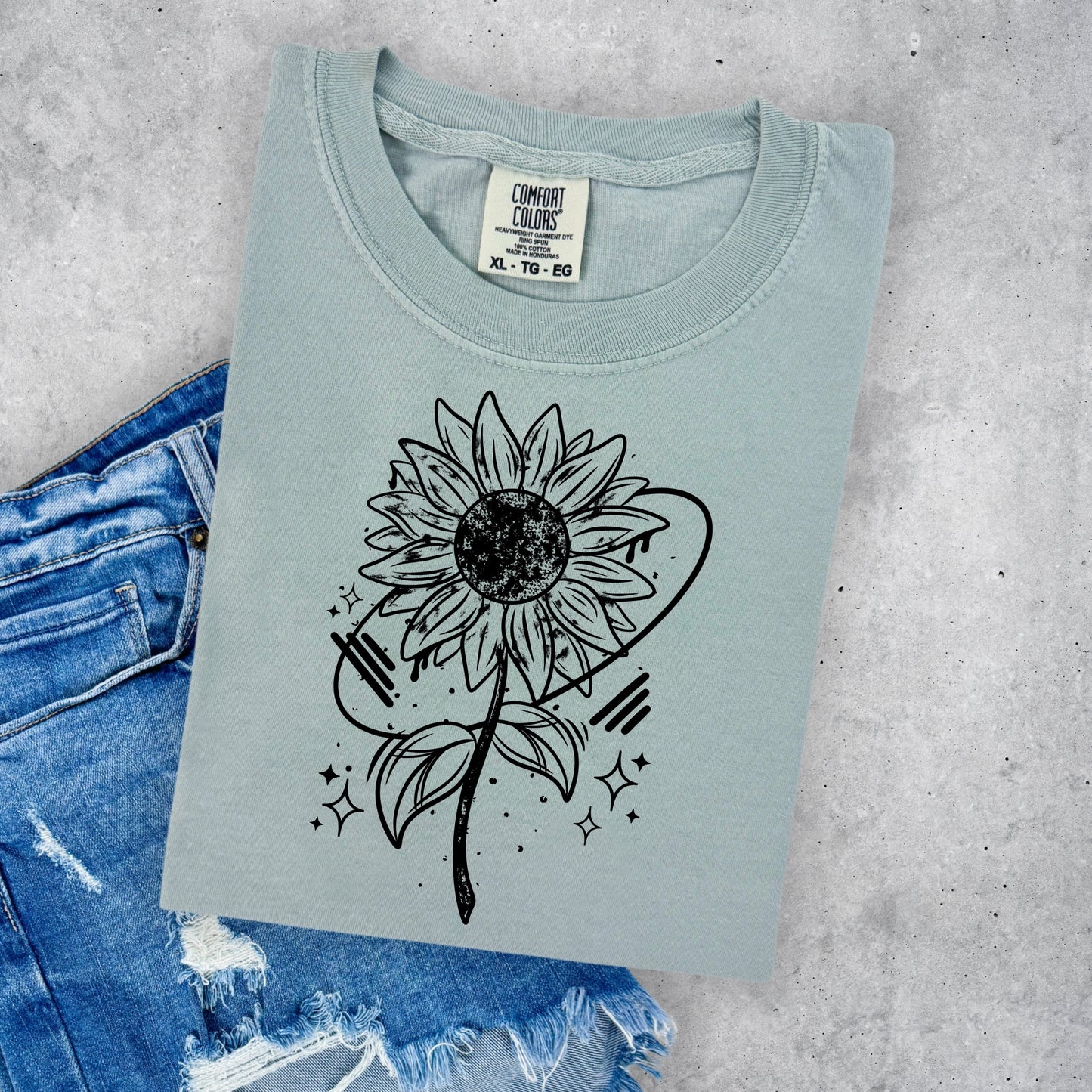 SUNFLOWER- BLACK INK