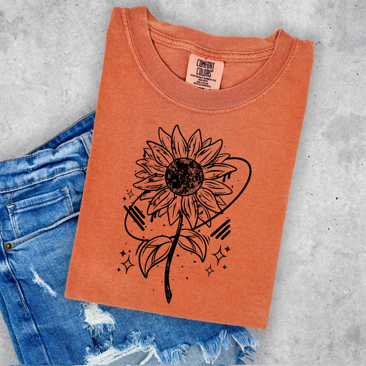 SUNFLOWER- BLACK INK