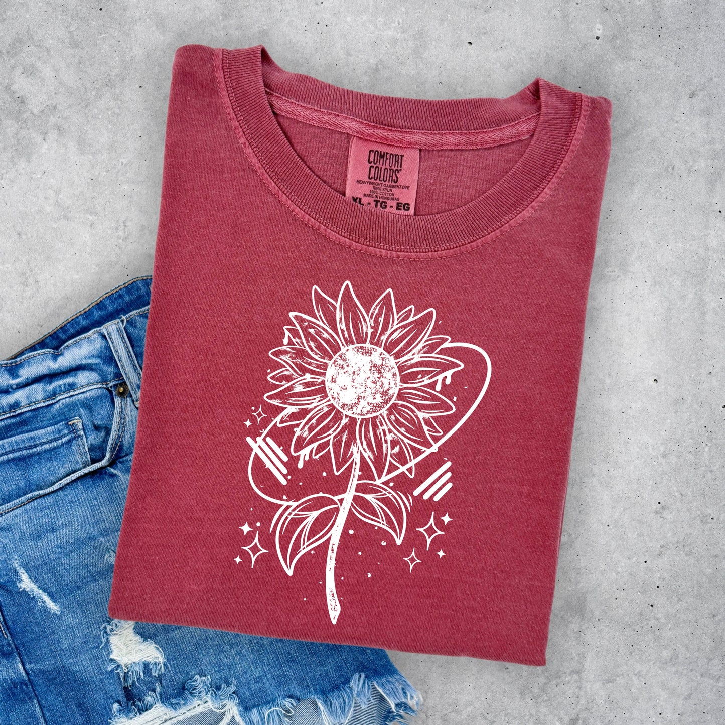 SUNFLOWER- WHITE INK