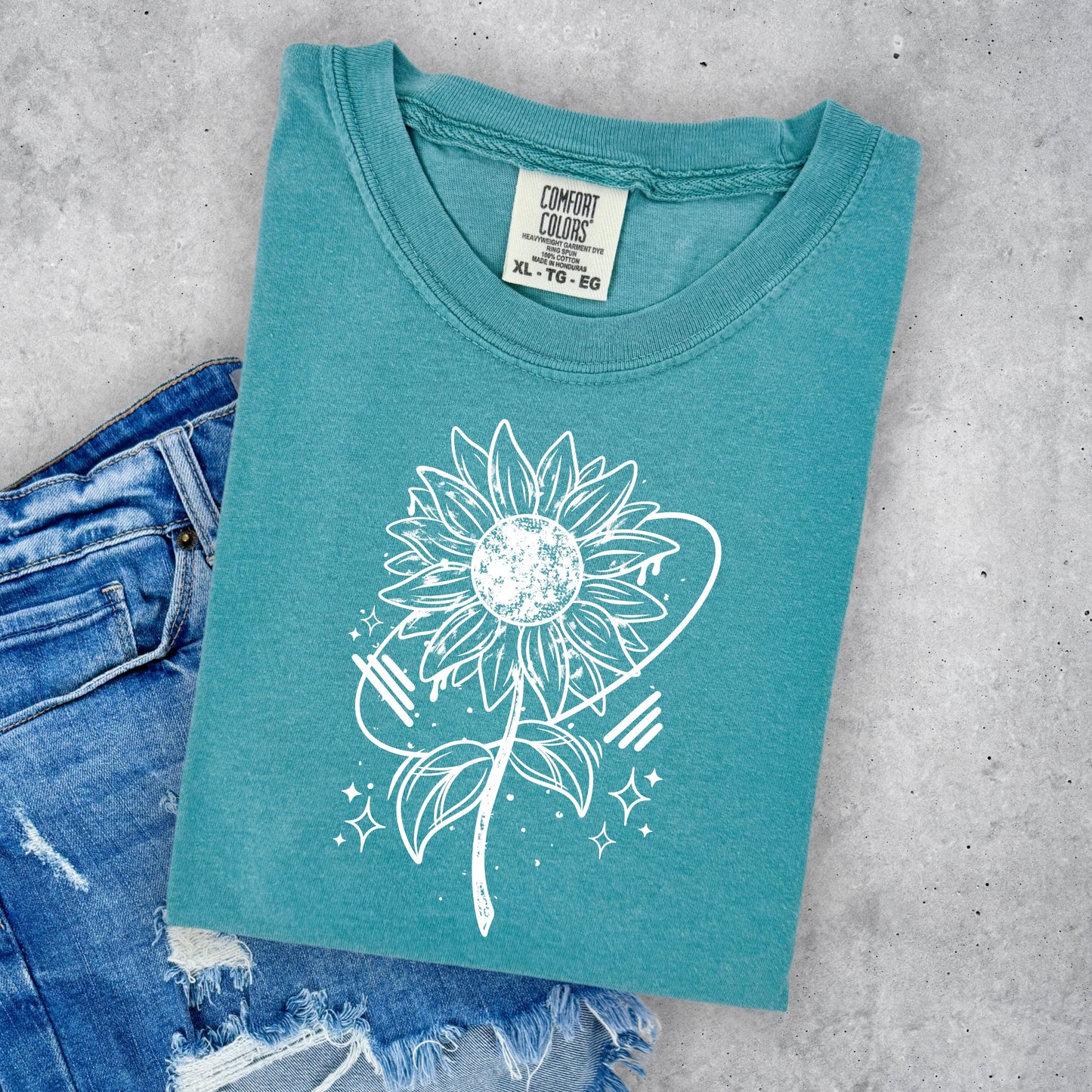 SUNFLOWER- WHITE INK