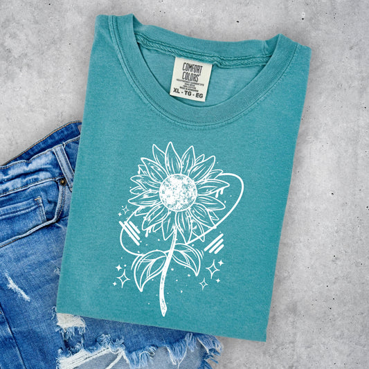 SUNFLOWER- WHITE INK