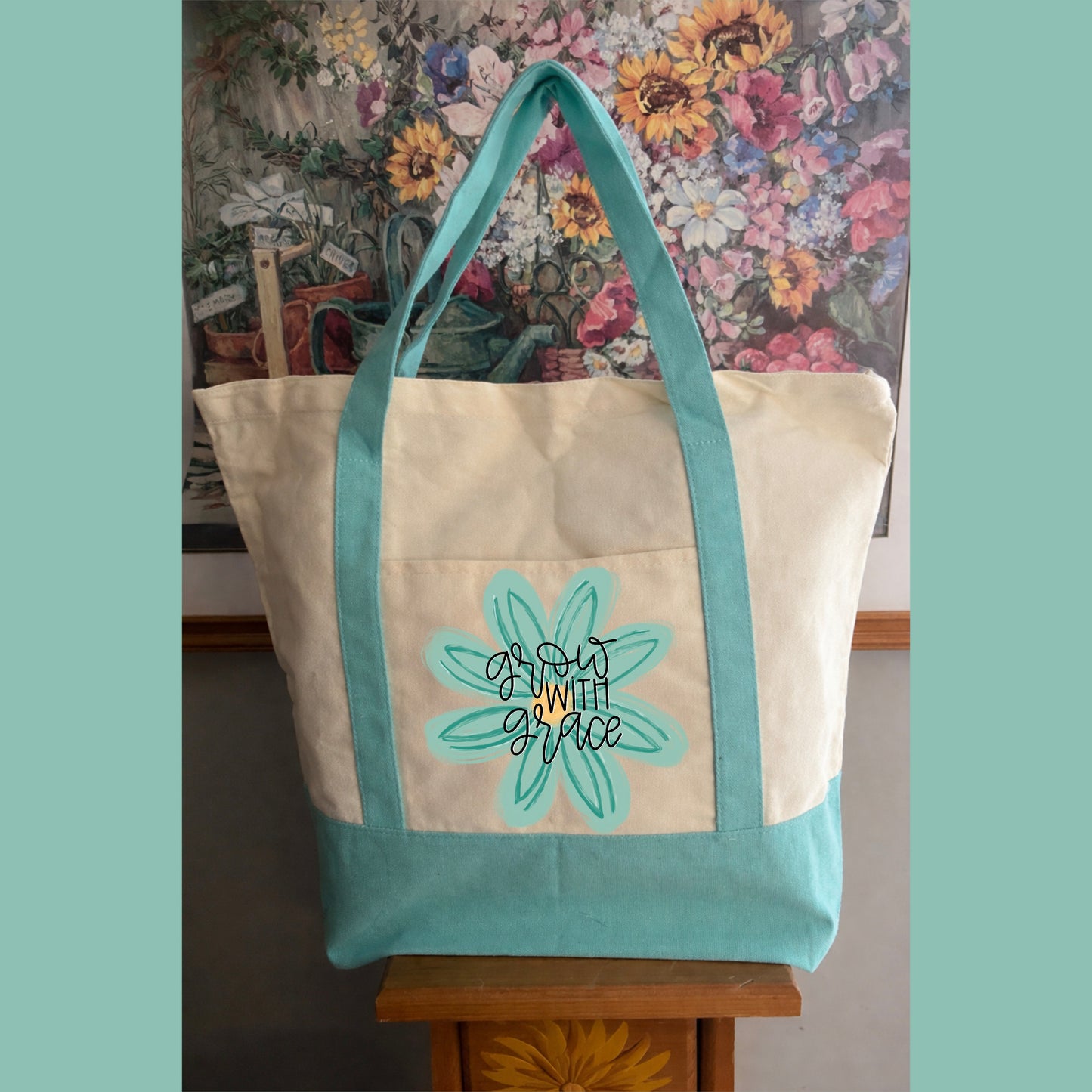 GROW WITH GRACE TOTEBAG