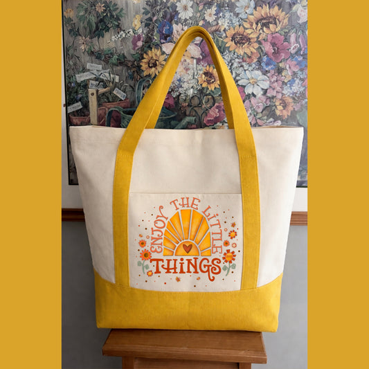 ENJOY THE LITTLE THINGS TOTEBAG