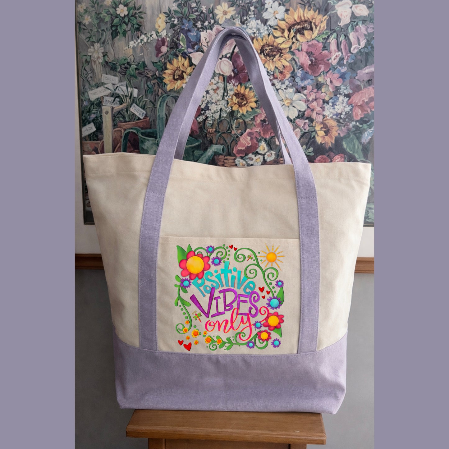 POSITIVE VIBES TOTEBAG