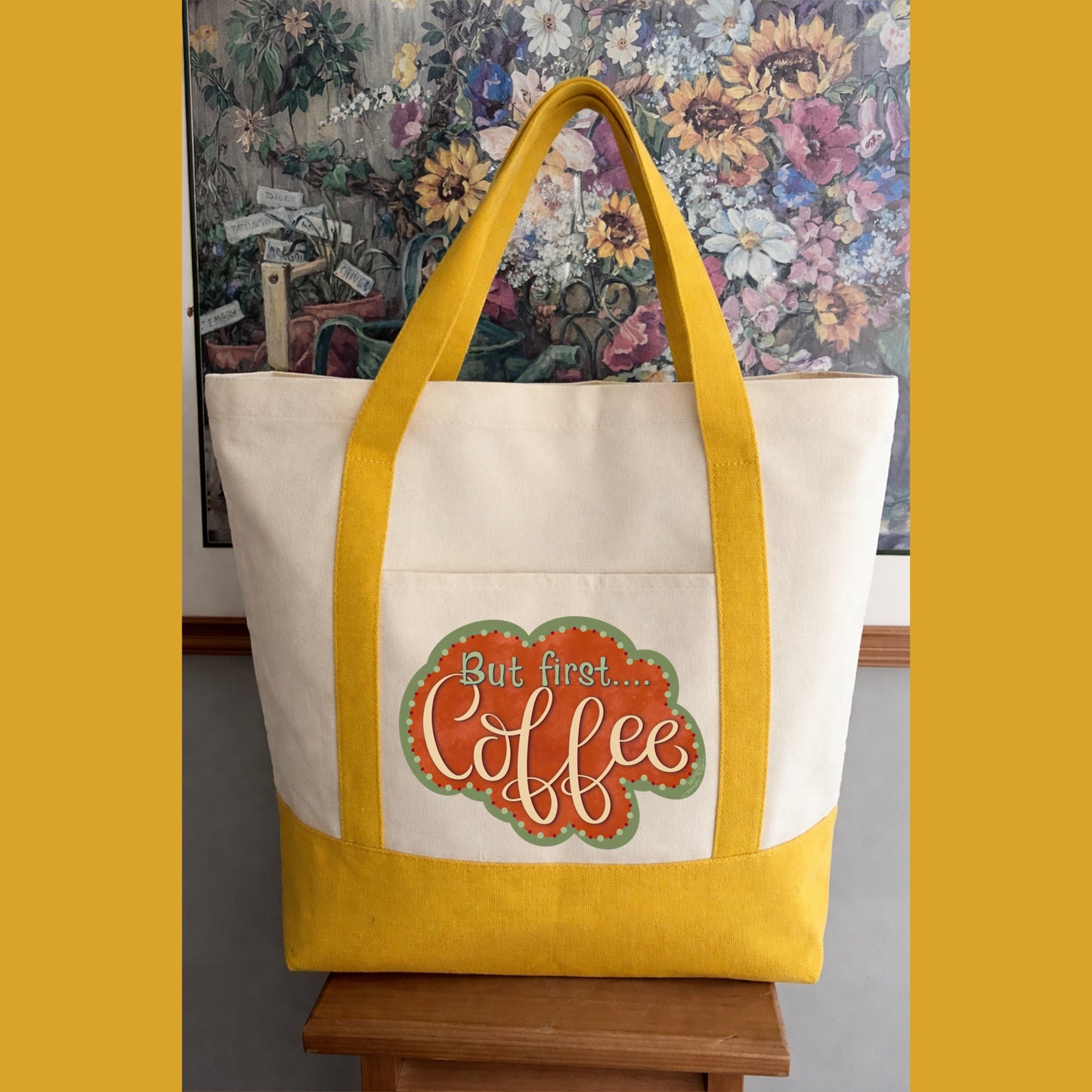 BUT FIRST COFFEE TOTEBAG