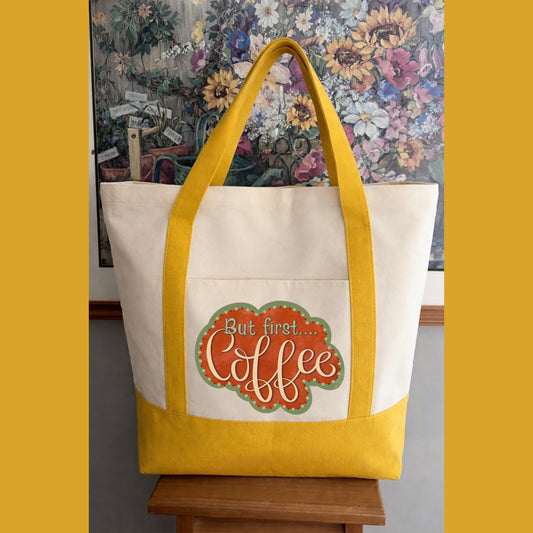 BUT FIRST COFFEE TOTEBAG