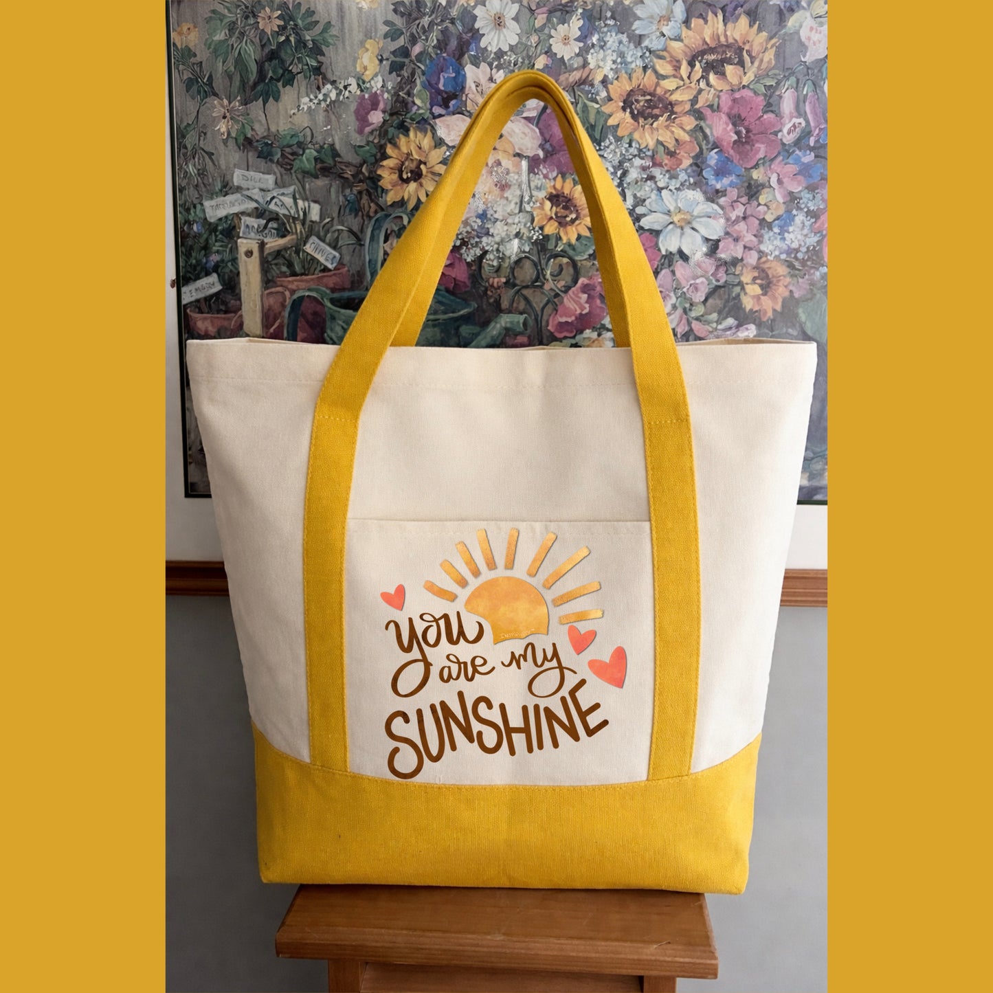 YOU ARE MY SUNSHINE TOTEBAG