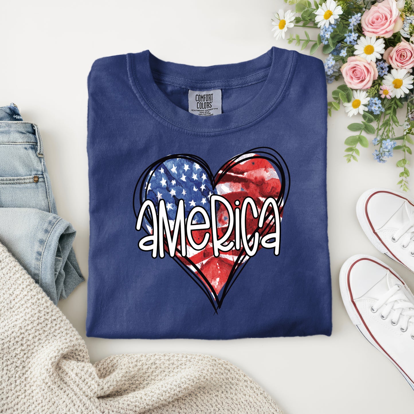 HEART AMERICA- WITH RHINESTONES!