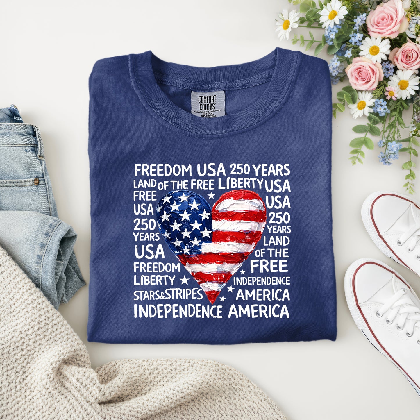 AMERICA- HEART TOPOGRAPHY- WHITE WRITING
