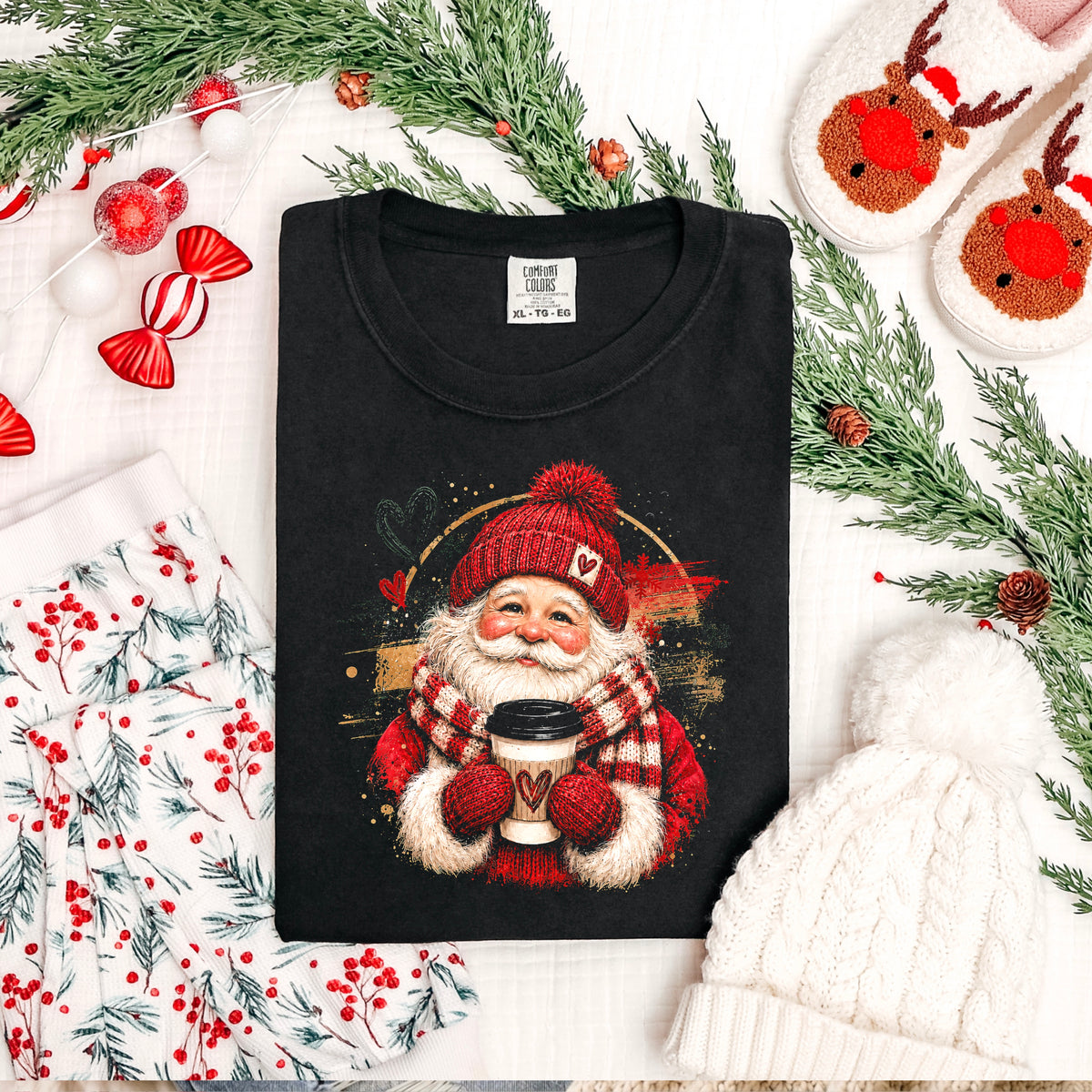 Santa With Coffee