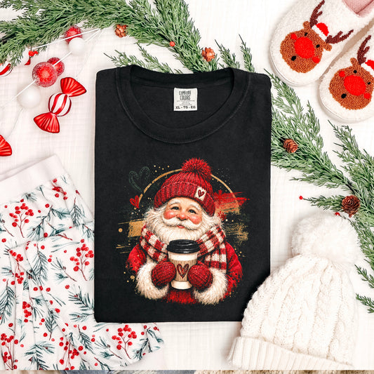 Santa With Coffee