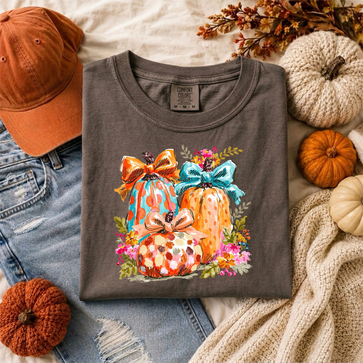 TRIO WATERCOLOR PUMPKIN