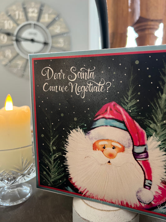 DEAR SANTA CAN WE NEGOTIATE